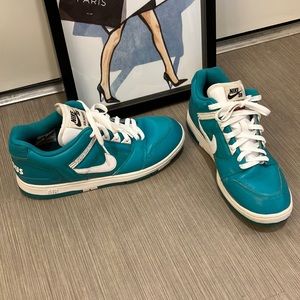 Nike Supreme x Air Force 2 Low Teal sneakers in teal green color Size 10.5